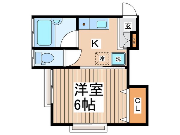 コーポカトレアの物件間取画像